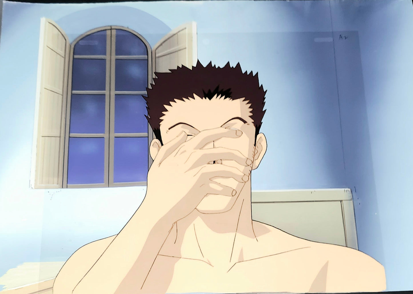 Hunter X Hunter: Leorio animation Cel w background 3pc