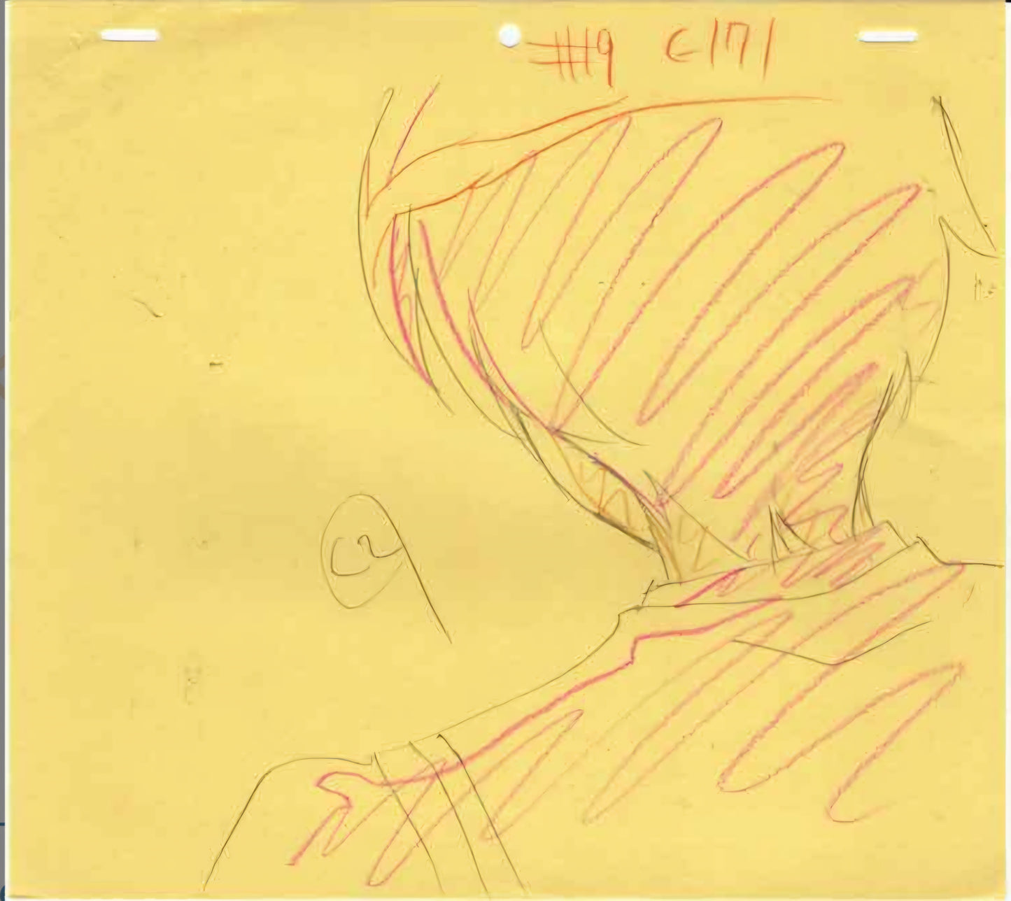 Escaflowne: Van Fanel animation genga 4 piece set