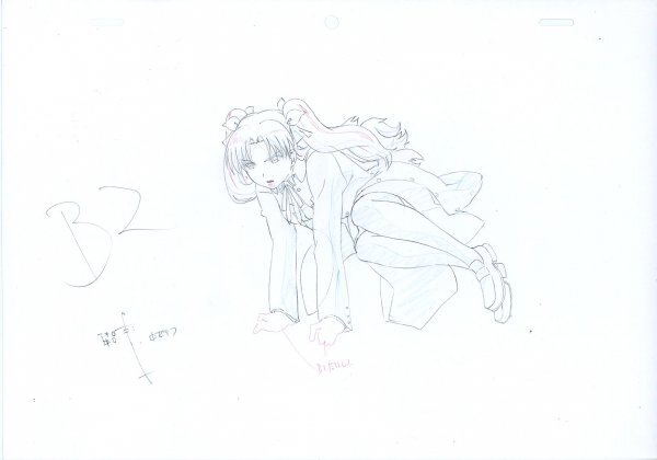 Fate/Stay Night: Rin Tohsaka animation genga 5pc