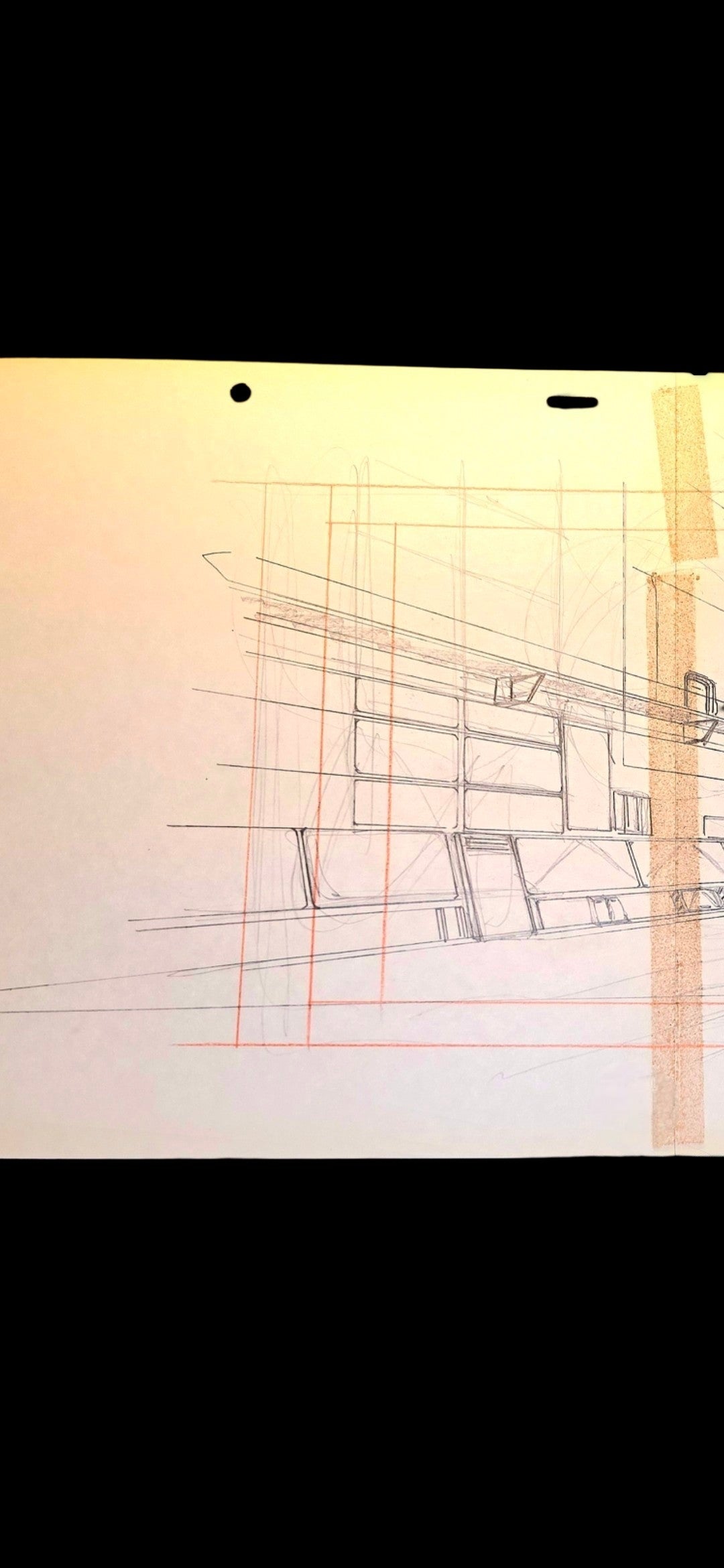 Mobile Suit Gundam 0083 Stardust Memory: *UNIQUE* Docking Bay? Animation Rough Pan genga