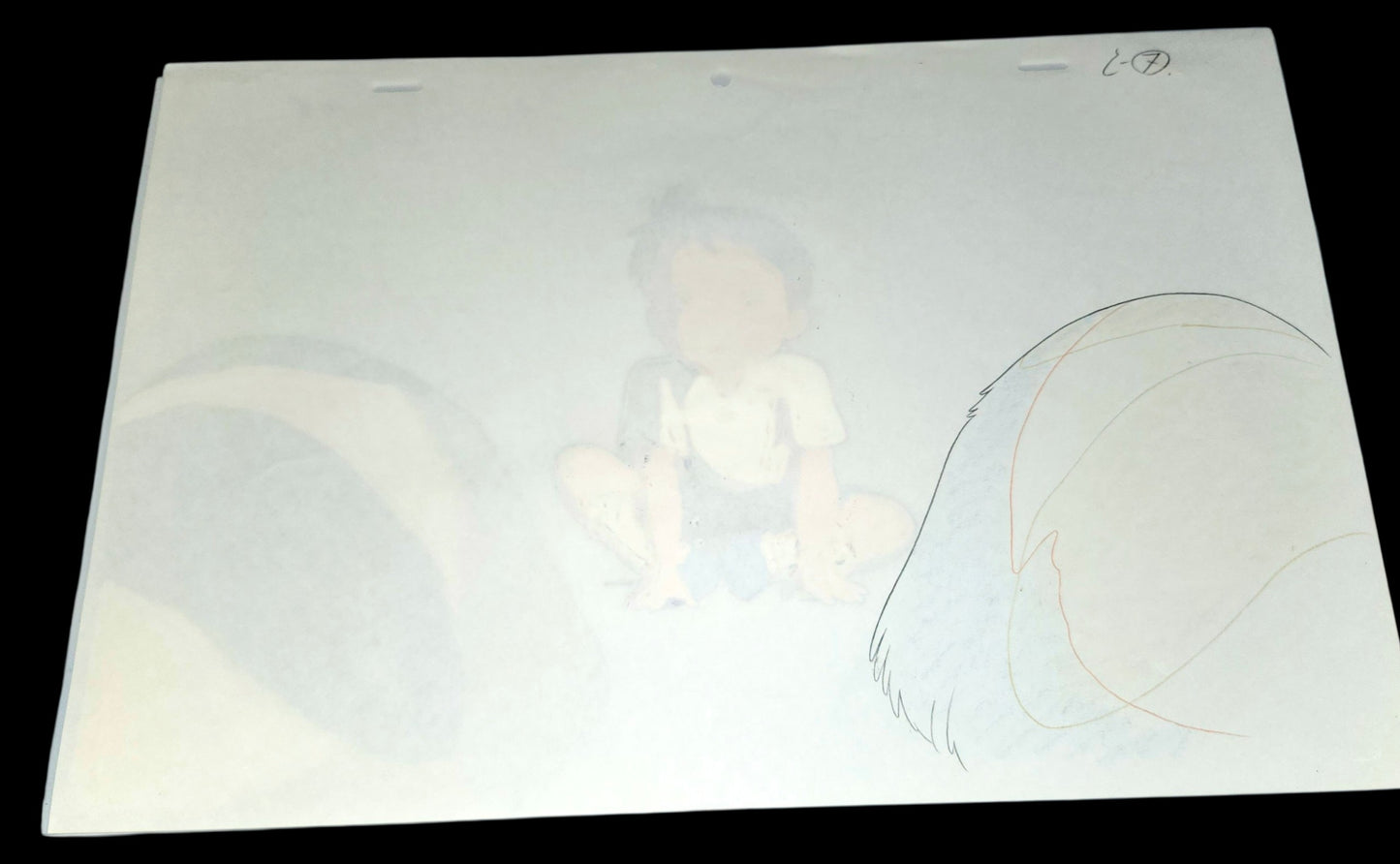 Ghibli Kiki's Delivery Service: Jiji + Jeff animation Cel