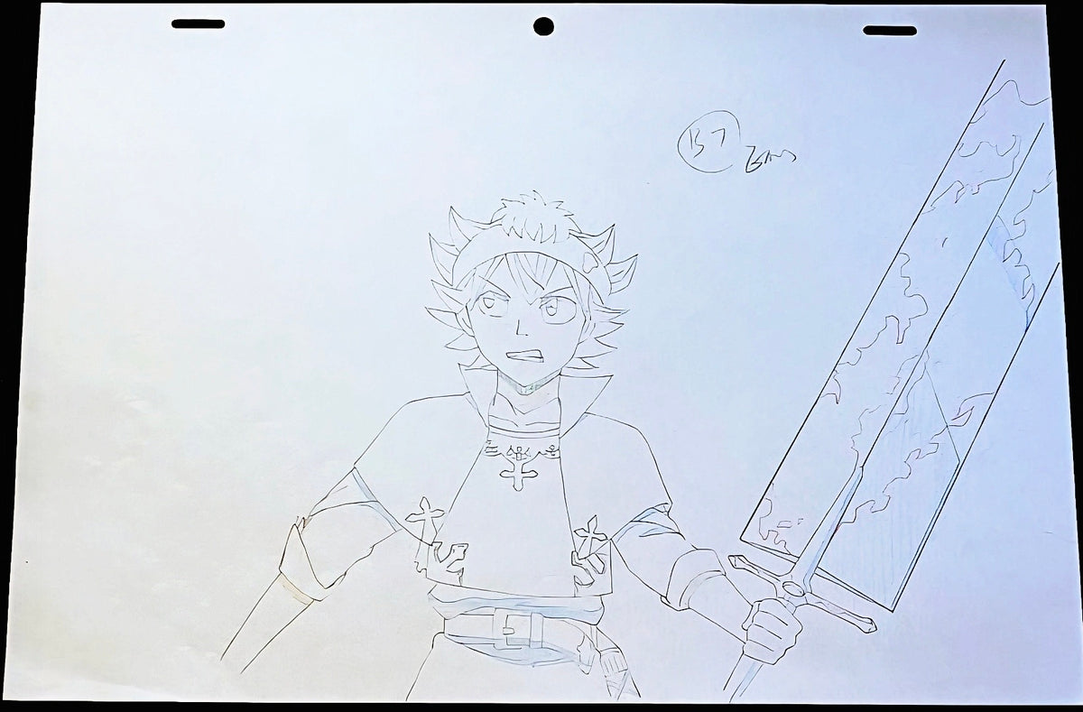 Asta Sprite Animation Black Clover: Asta animation genga #1 – Seiso Anime Collectibles