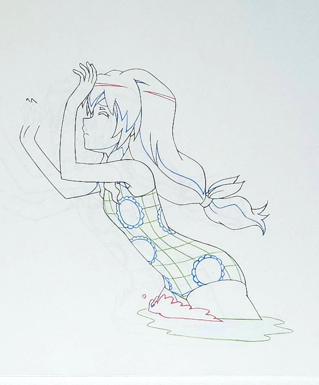 Toradora: Taiga swimsuit animation douga