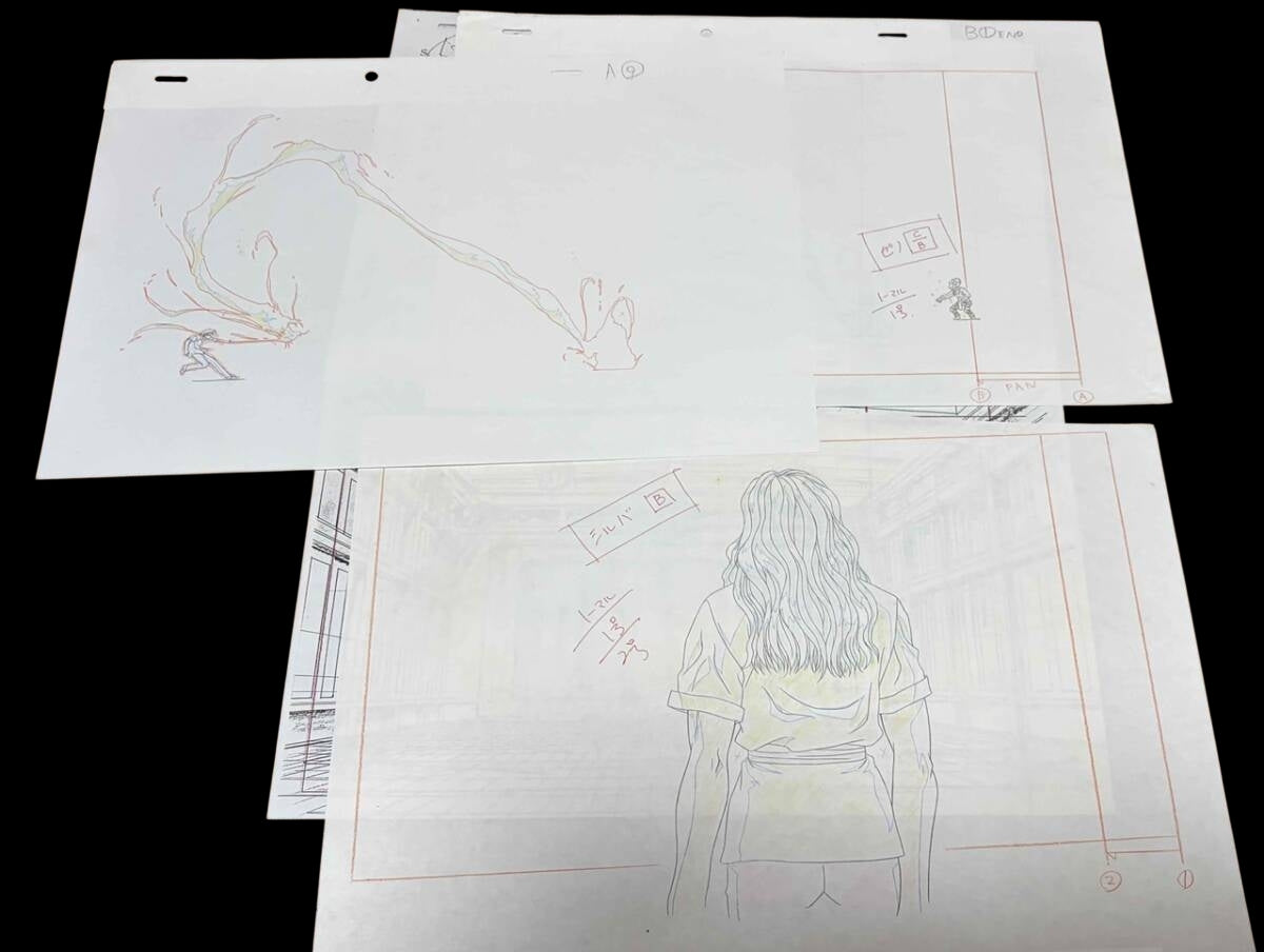 Hunter x Hunter: Silva + Xeno vs Chrollo animation douga pan set