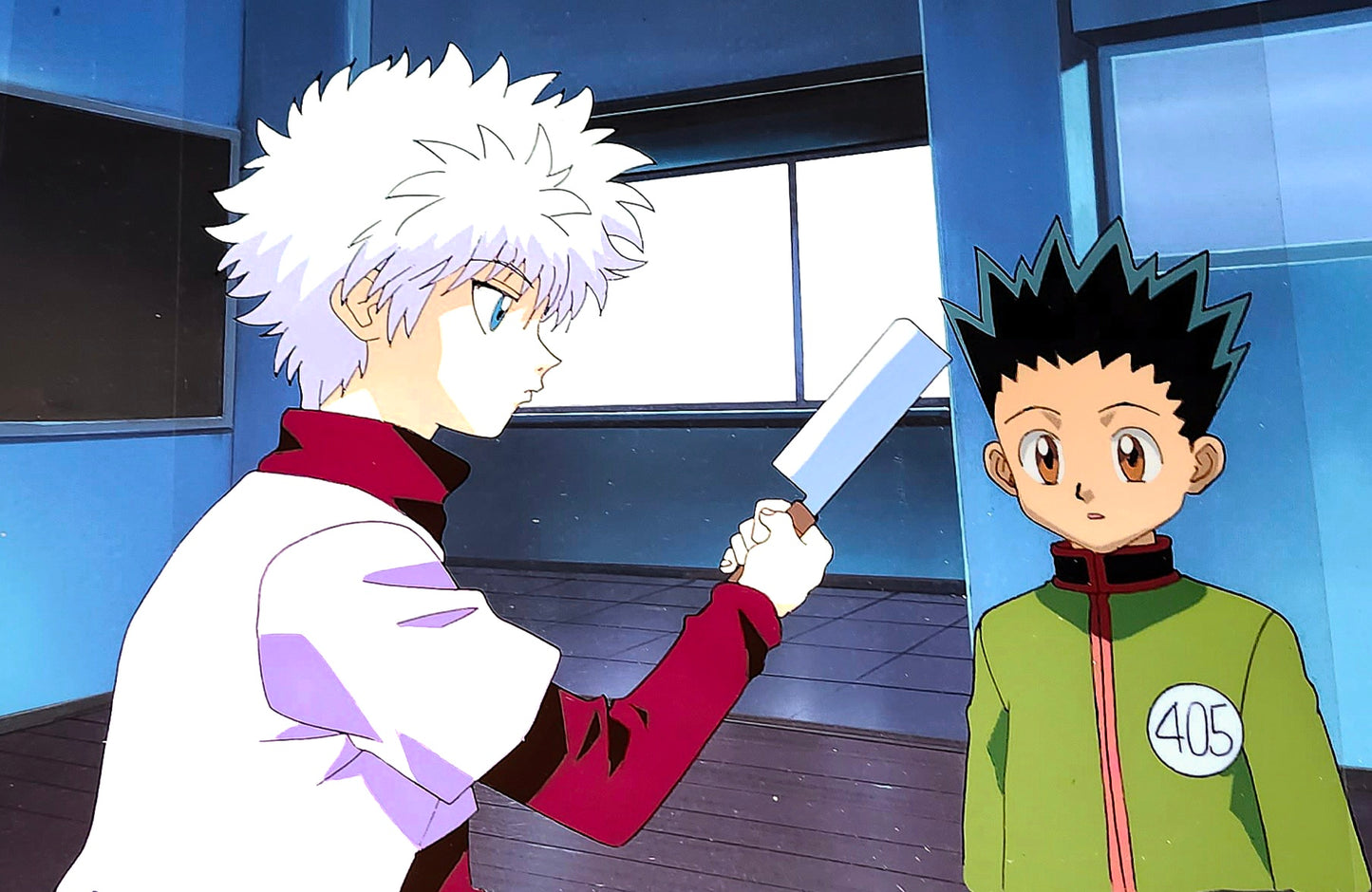 Hunter x Hunter: Killua + Gon animation cel + background 4 pc
