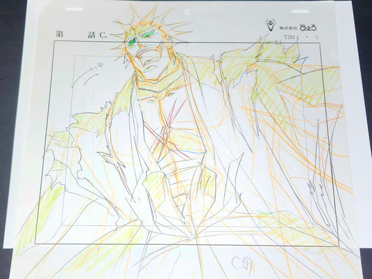 Bleach: Kenpachi Zaraki vs Ichigo animation genga both lots