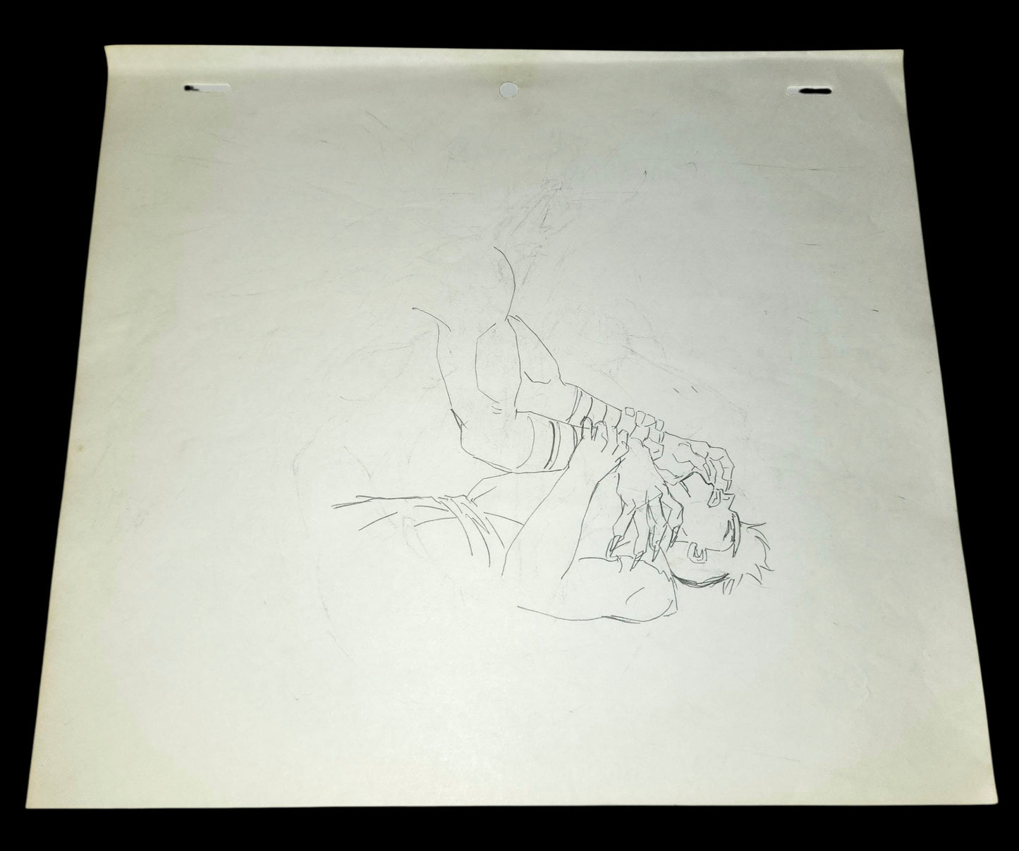 Yu Yu Hakusho: Raizen vs Yusuke animation layout genga pan set 8 pc Yoshihiro Togashi (Rare)