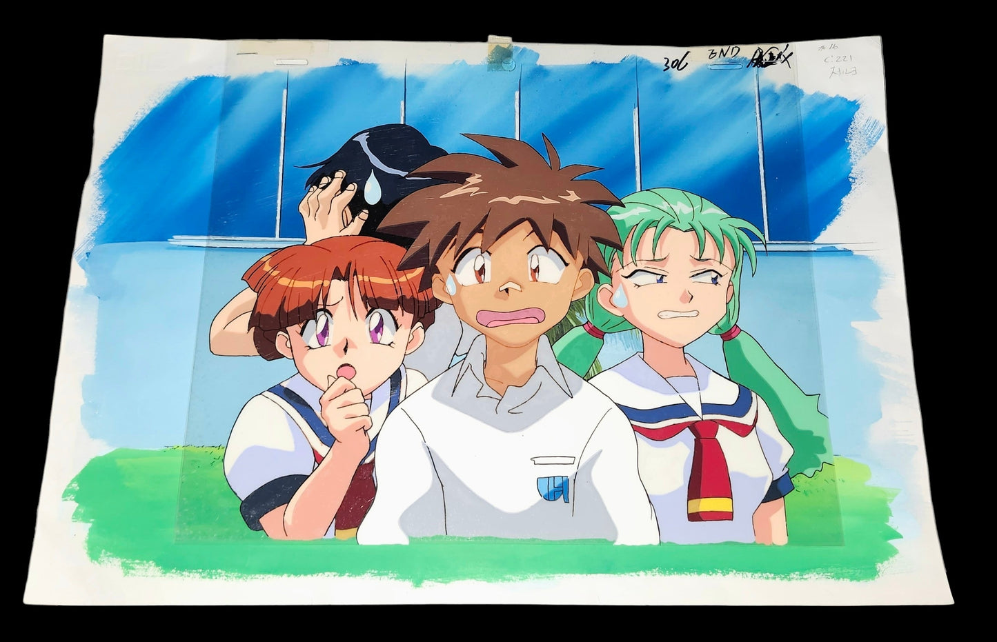 Magical Girl Pretty Sammy / Tenchi Muyo: animation Cel w original background