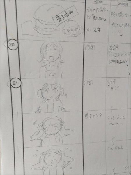 Yo-kai Watch: Episode 59 Storyboard with handwritten notes