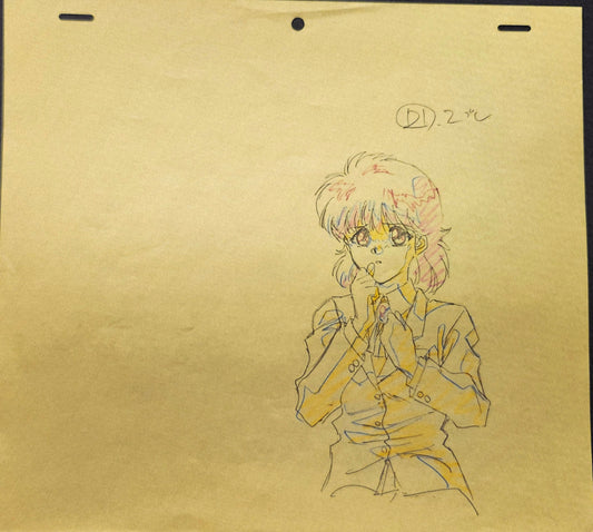 Yu Yu Hakusho Keiko Yukimura animation genga  7 pc set Yoshihiro Togashi