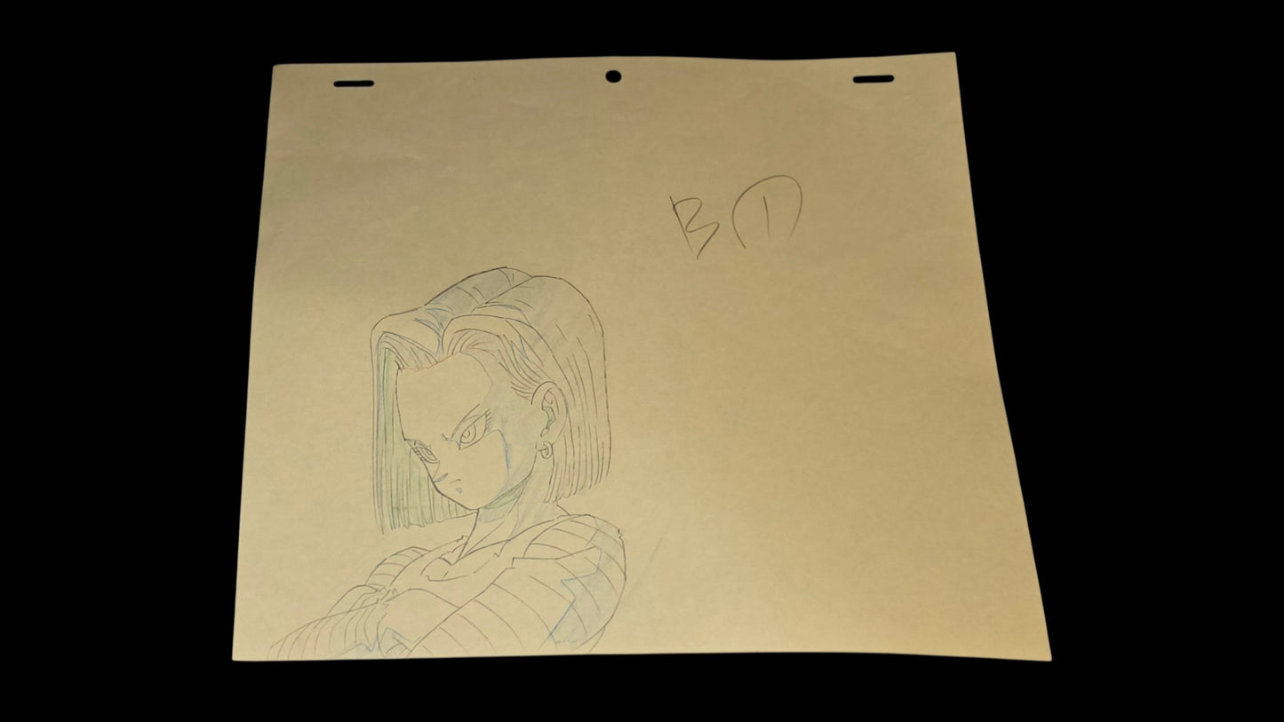 Dragonball z: Android 18 animation genga