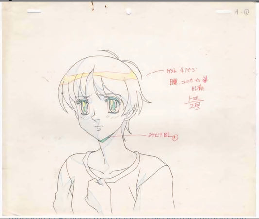 Escaflowne: Hitomi Kanzaki  animation genga