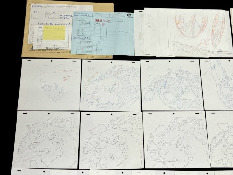Digimon Frontier: Blizzarmon ep 21 animation genga full set