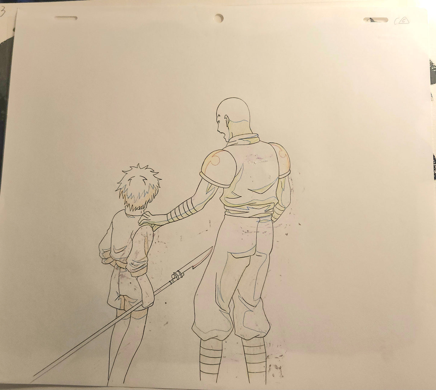 Hunter X Hunter: Killua + Hanzo animation Cel + background