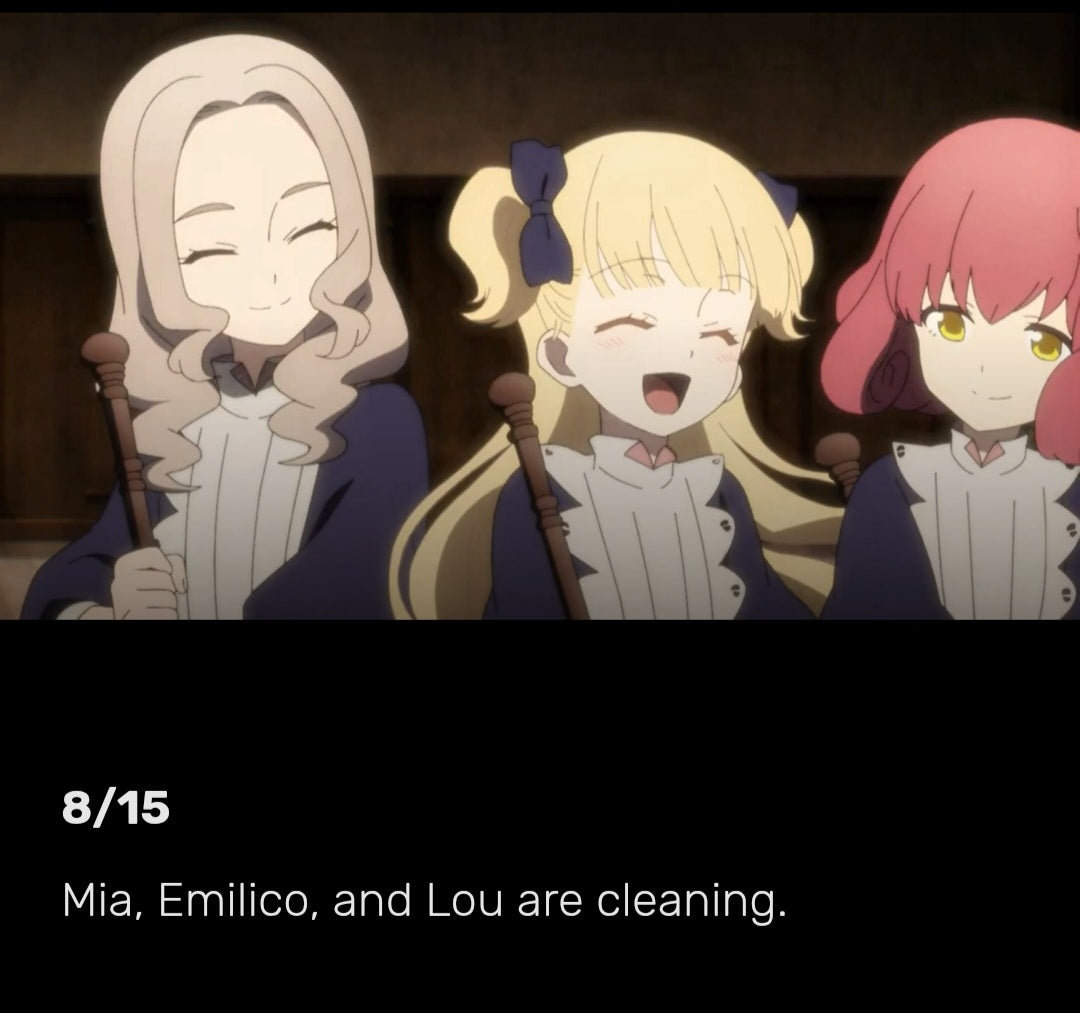 Shadows House: Mia rough key animation #1