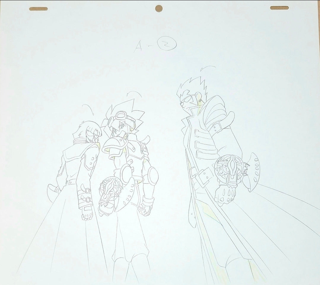 Yu-gi-oh: Rafael x Amelda x Valon animation genga