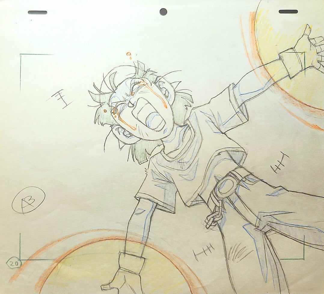 Dragonball gt: Pan energy blast animation genga 8 pc