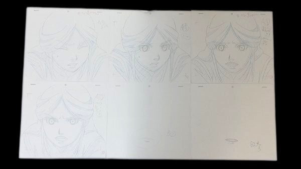 Naruto: Princess Haruna animation lot 40 pc + timesheet & lg envelope