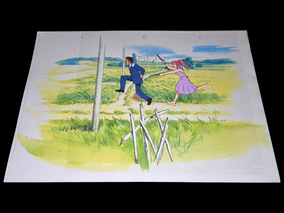 Hunter X Hunter: Leorio + Menchi animation Cel