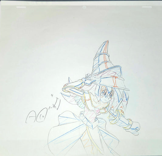 Yu-gi-oh: Toon Dark Magician Girl vs Blue Eyes animation genga