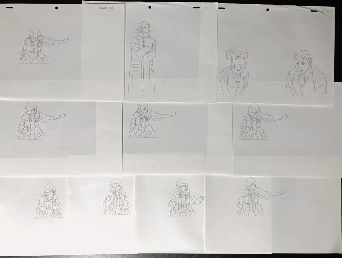 Tokyo Ghoul: Touka, Enji Koma, Renji Yomo (Raven)  & Akira Mado?  animation douga  10 pc lot