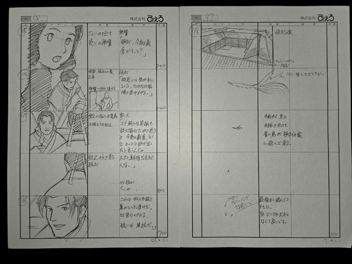 The Twelve Kingdoms: Episode 36 storyboard "The Shore in Twilight, The Sky at Dawn: Part 3"