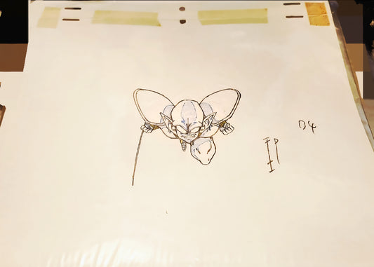 Dragonball Z Deadzone: Ginger animation genga Hisashi Eguchi