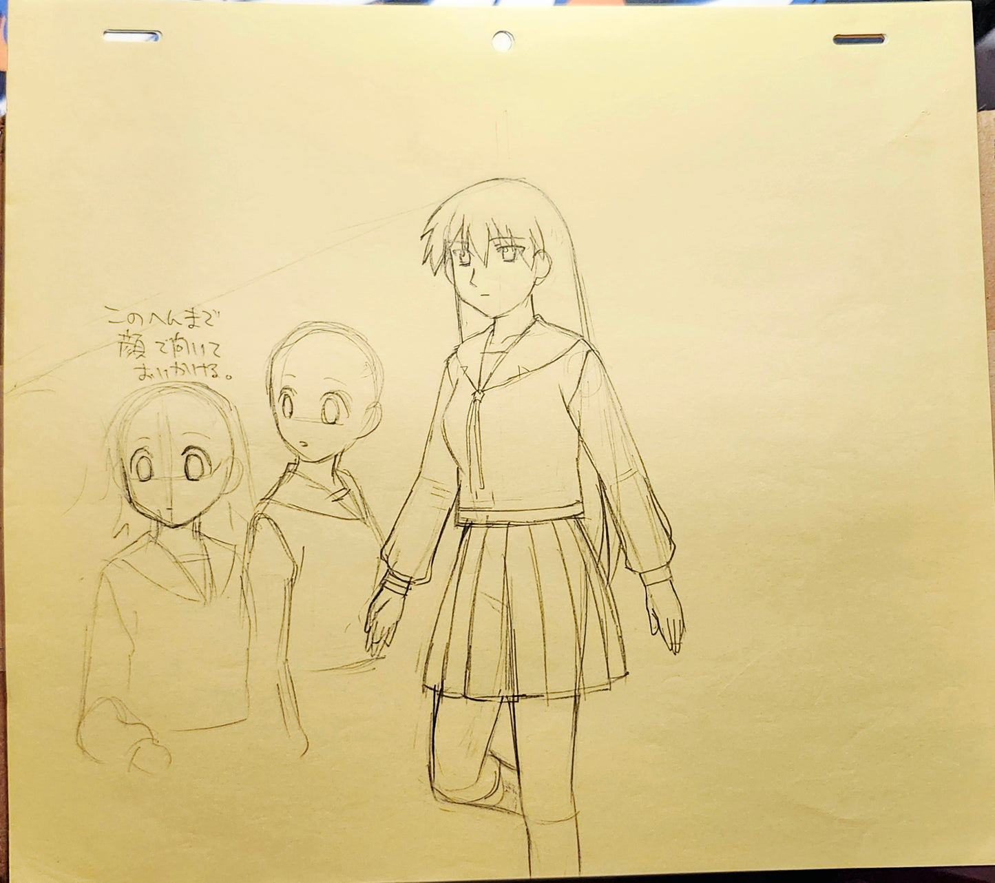 Azumanga Daioh Sakaki + Osaka animation genga set of 14
