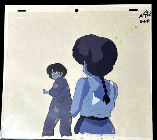 Ranma 1/2: Girl Ranma & Akane Tendo  animation cel Rumiko Takahashi