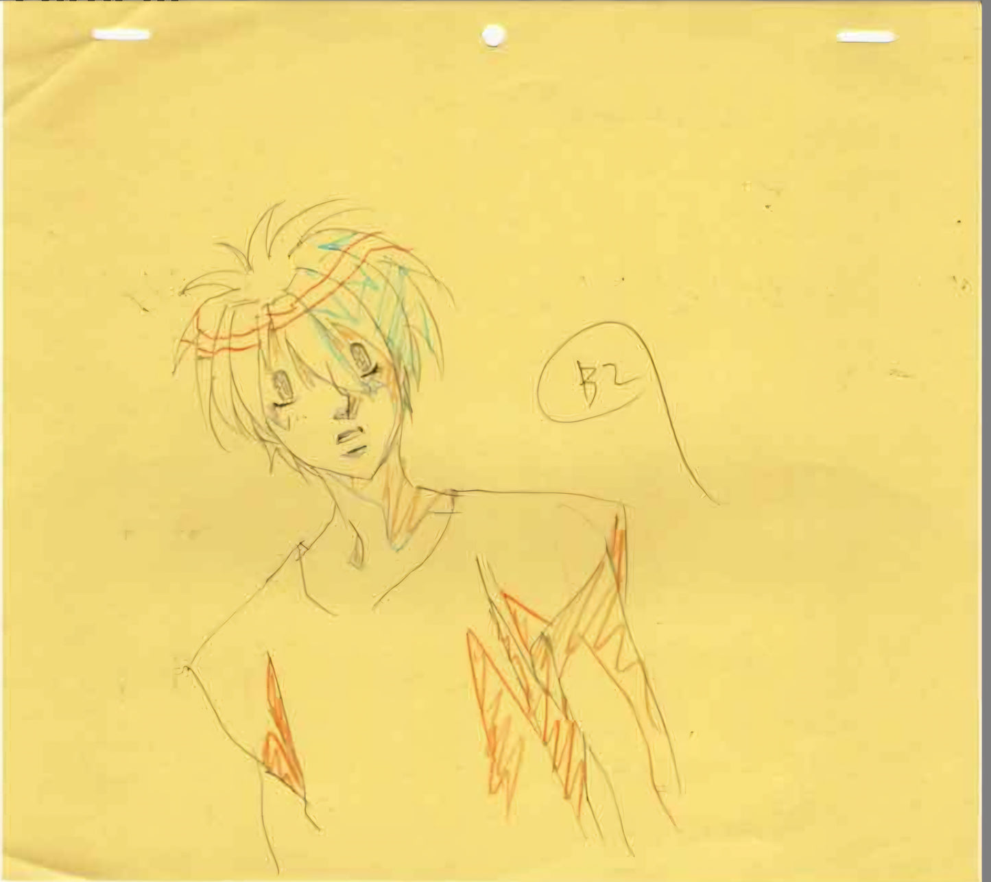 Escaflowne: Van Fanel animation genga 4 piece set