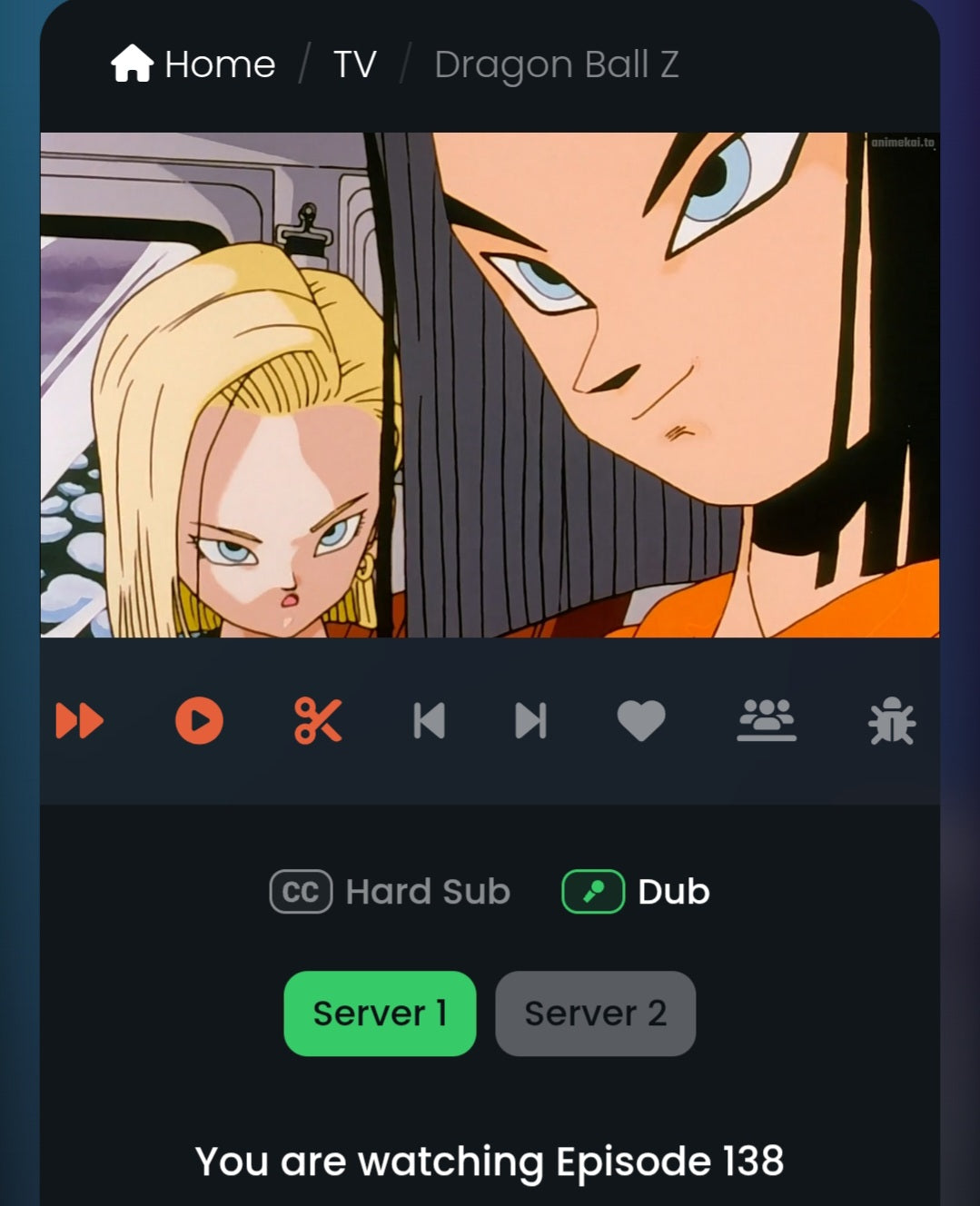 Dragonball z: Android 17 animation genga