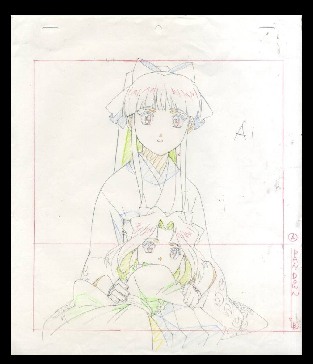 Sakura Wars: Sakura Shinguji and Iris Chateaubriand animation pan genga
