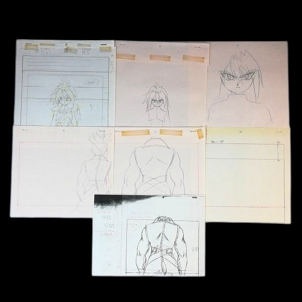 Beyblade VForce: Zeo and Gordo animation genga/douga huge lot