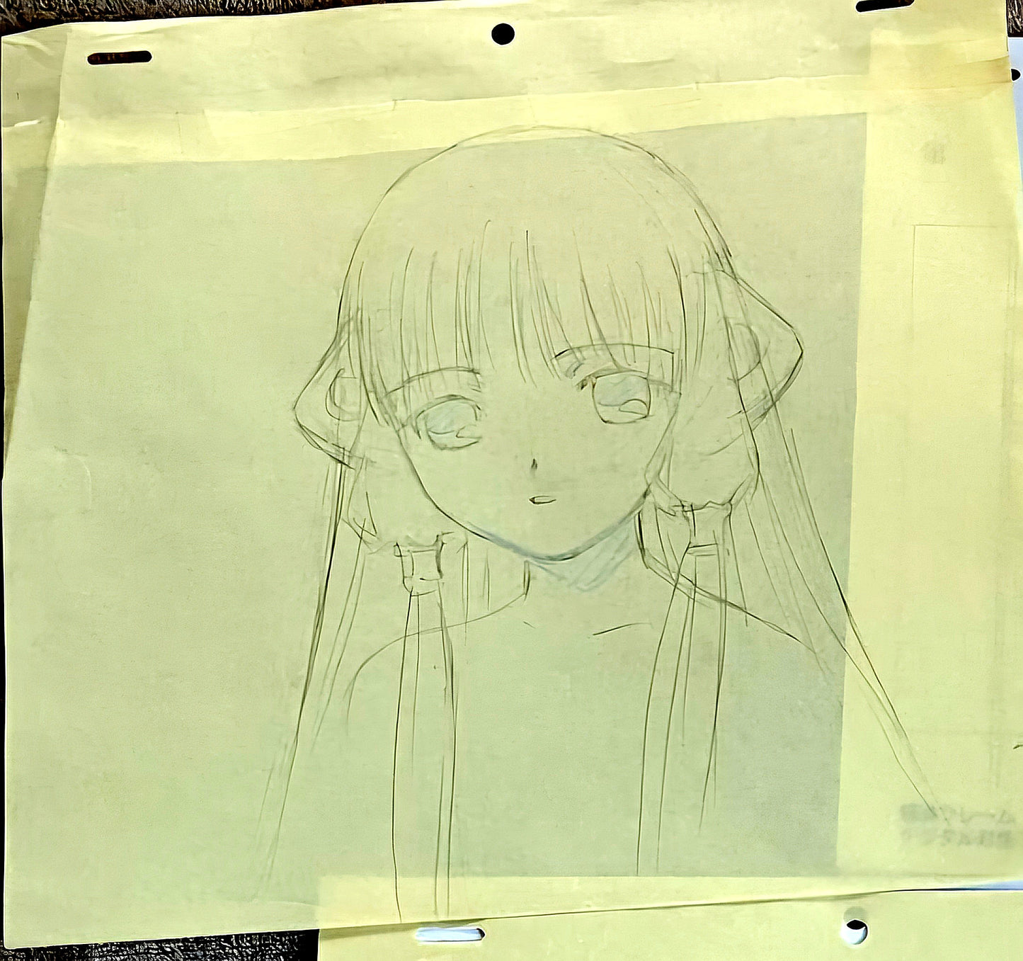 Chobits: Chi animation correction genga #2