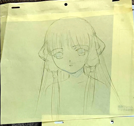 Chobits: Chi animation correction genga #2