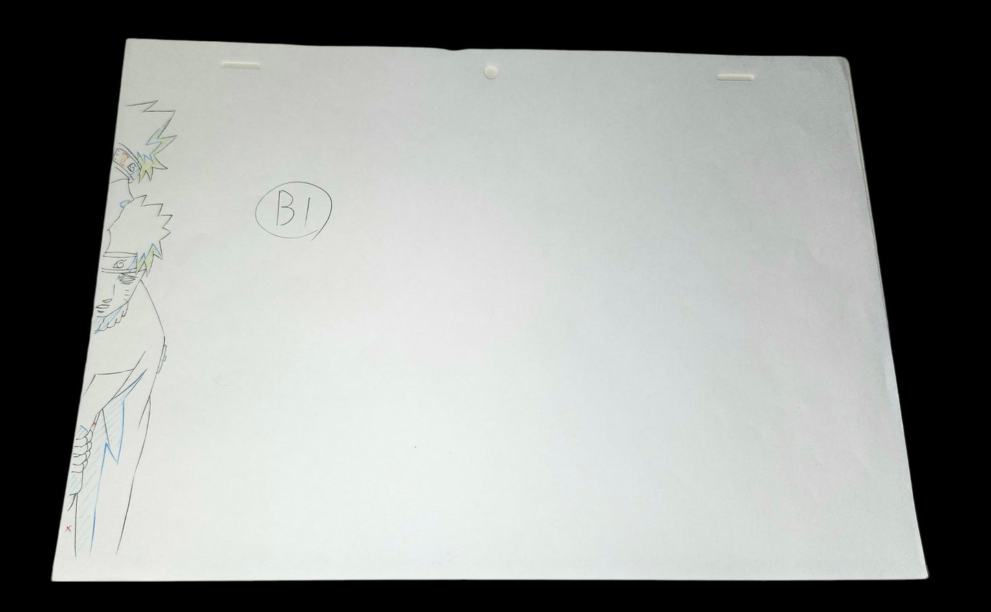 Naruto Shippuden: Yamato + Kakashi + Naruto animation 2 pc genga