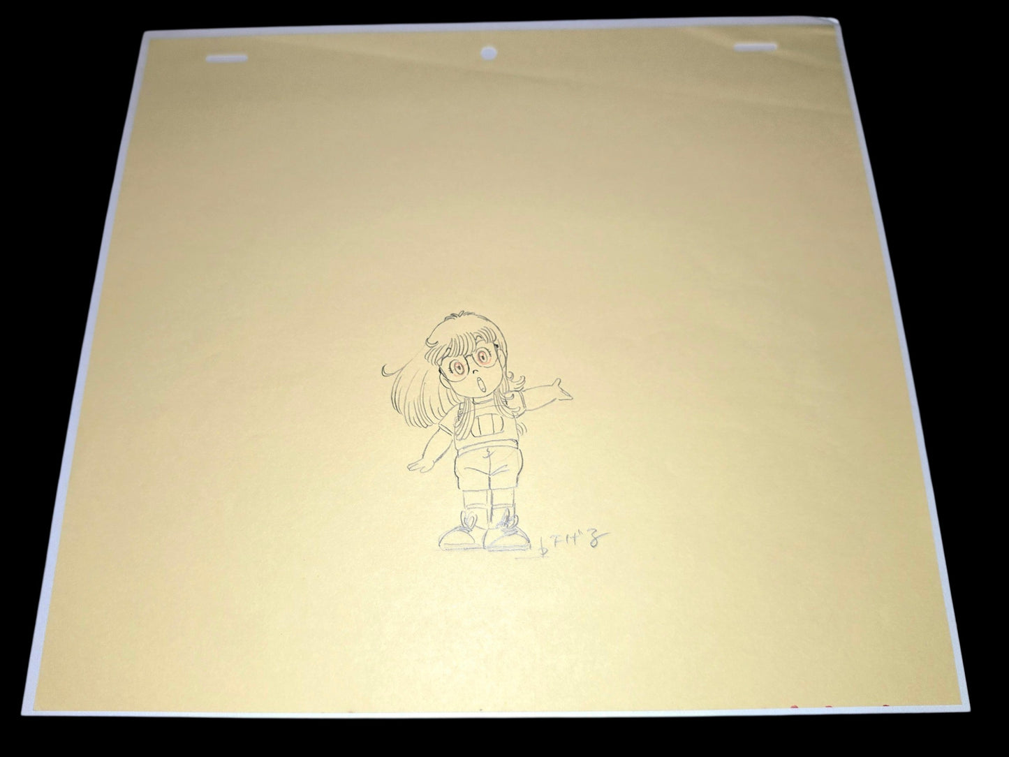 Dr Slump - Summer Vacation Anime Festival Special: The whole Arale-chan family appears!! Who is the Queen Millennia?! 2 pc Genga of Arale Norimaki