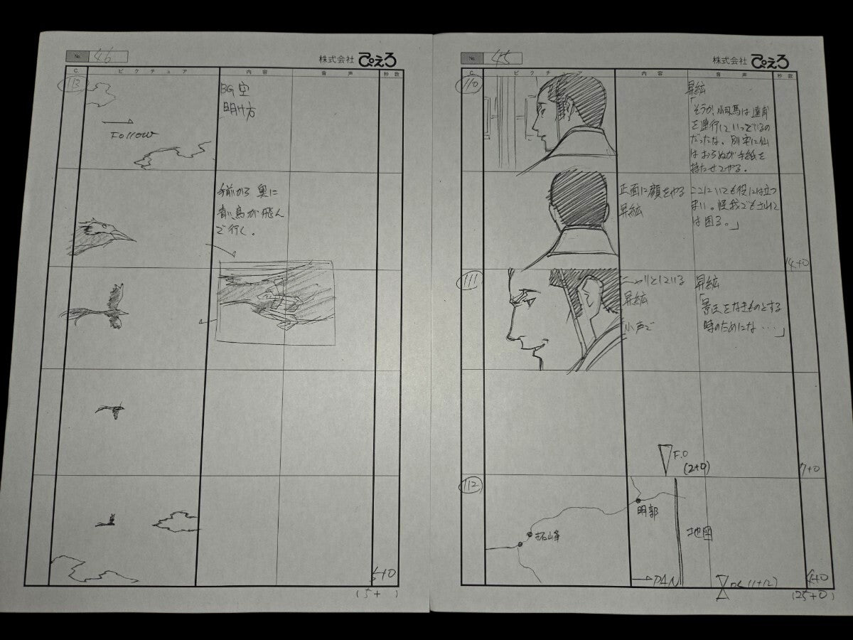 The Twelve Kingdoms: Episode 36 storyboard "The Shore in Twilight, The Sky at Dawn: Part 3"