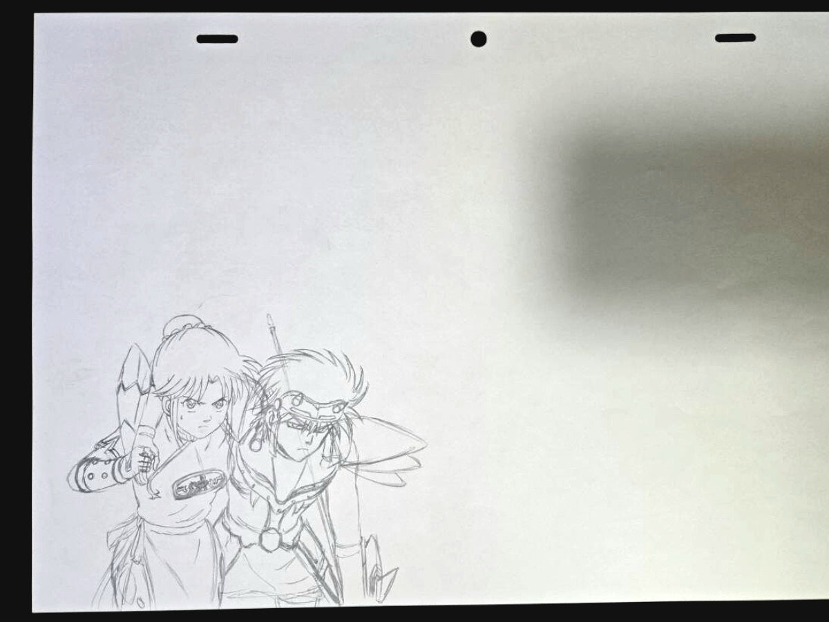 Dragon Quest The Adventure of Dai: Maam & Hyunckel animation genga
