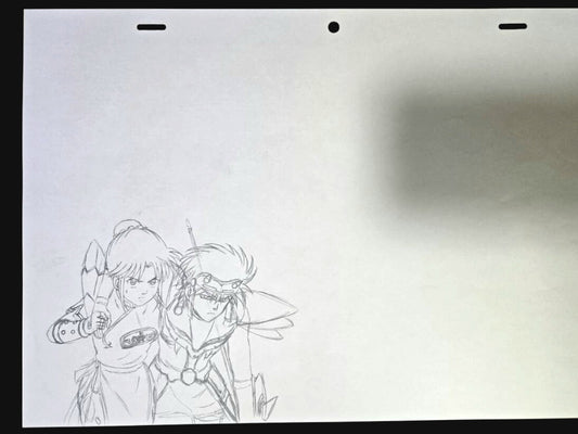 Dragon Quest The Adventure of Dai: Maam & Hyunckel animation genga