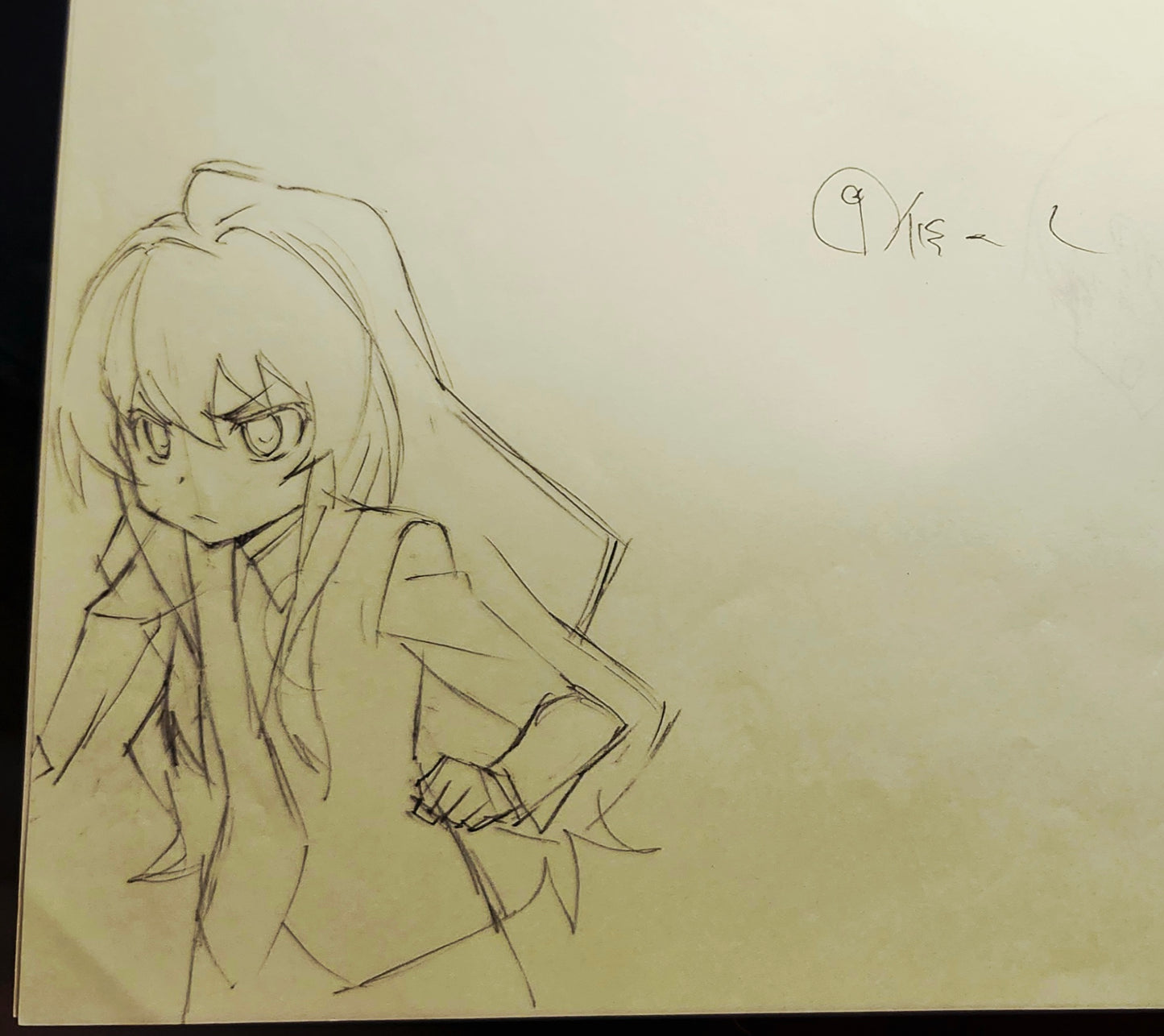 Toradora: Taiga and Ryuji Takasu 2 pc rough animation genga #2
