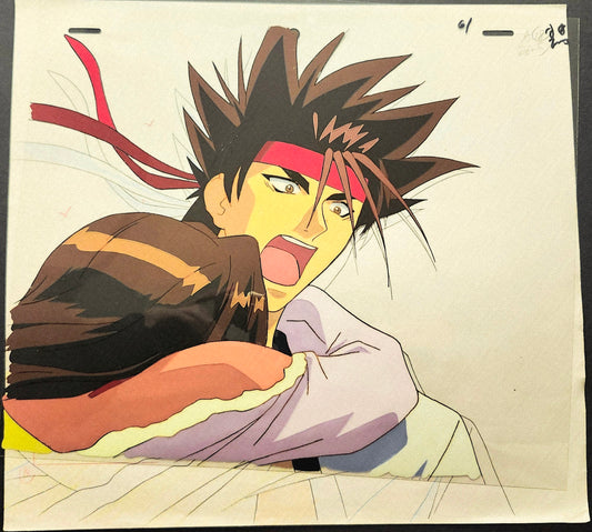 Rurouni Kenshin: Sanosuke animation cel ep 74