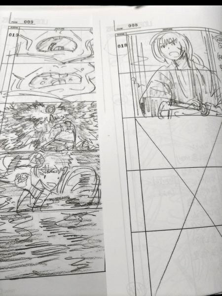 Rurouni Kenshin: Production used storyboard episode 8