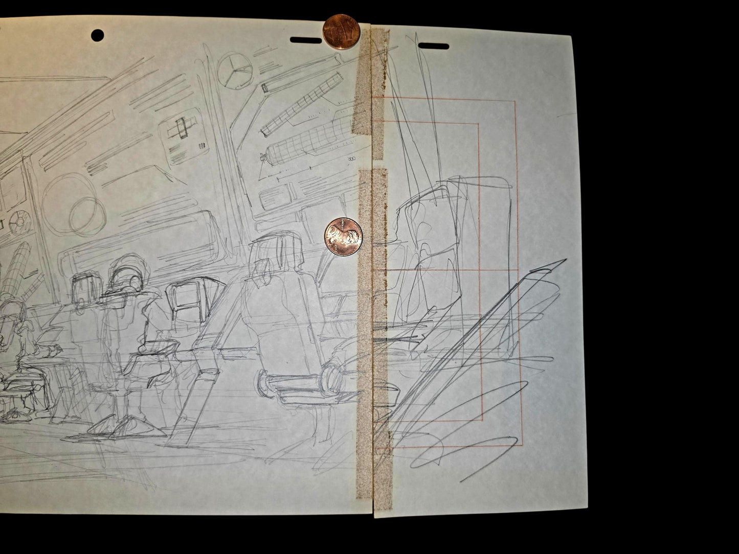 Mobile Suit Gundam 0083 Stardust Memory: *UNIQUE* The Bridge? Animation Rough Pan genga