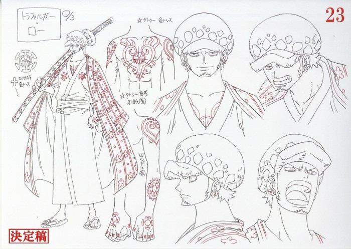 One Piece: (pre-order) Character setting, Colorshadow casting reference