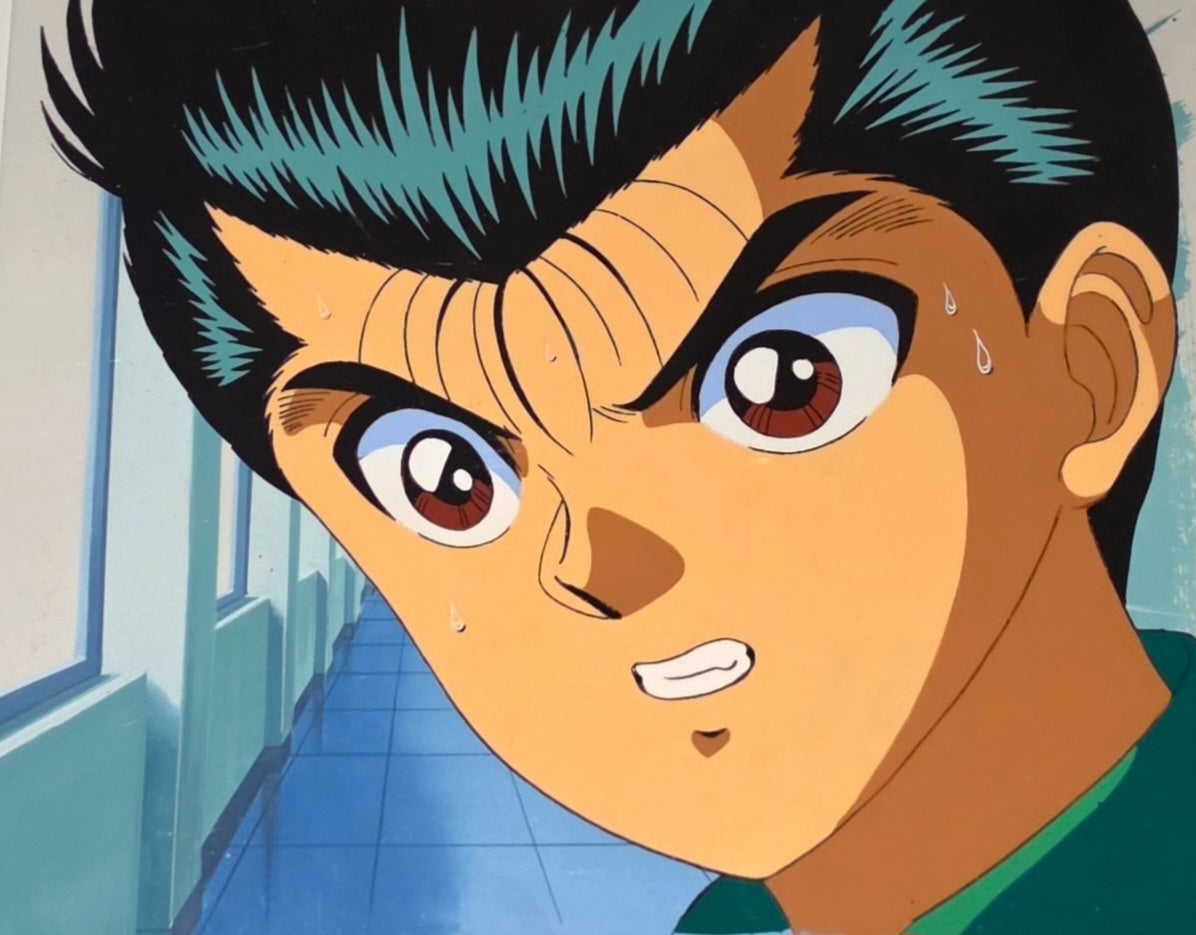 Yu Yu Hakusho: Yusuke Urameshi animation cel + douga Yoshihiro Togashi