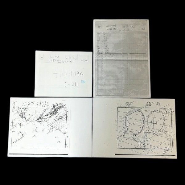 Naruto: Naruto + Princess Haruna animation genga + douga + layout 53 pc lot w timesheet & lg envelope