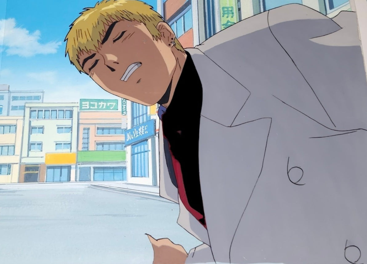 GTO Great Teacher Onizuka: Onizuka Animation Cel Ep 1 + hand painted background
