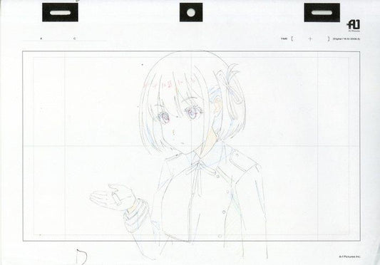 Lycoris Recoil: Chisato Nashikigi rough animation layout genga