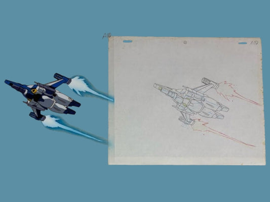 After War Gundam X:  GW-9800-B Gundam Airmaster Burst animation cel and douga